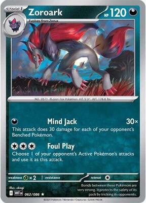Zoroark card from SV: White Flare