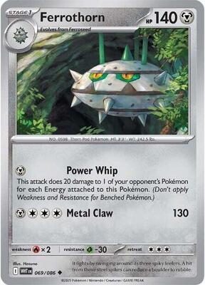Ferrothorn card from SV: White Flare