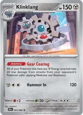 Klinklang card from SV: Black Bolt