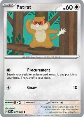 Patrat card from SV: White Flare