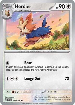 Herdier card from SV: White Flare