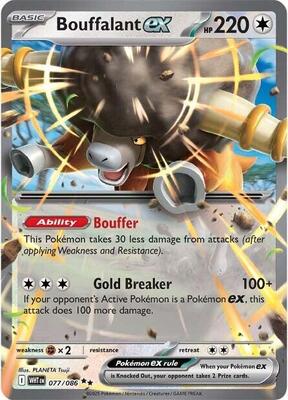 Bouffalant ex card from SV: White Flare