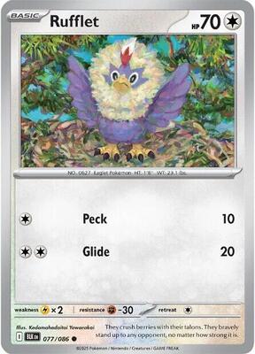 Rufflet card from SV: Black Bolt