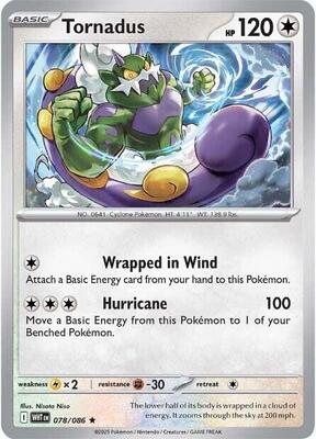 Tornadus card from SV: White Flare