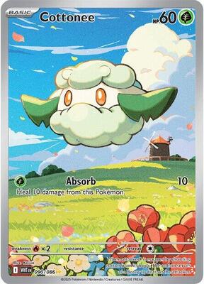 Cottonee - 090/086 card from SV: White Flare
