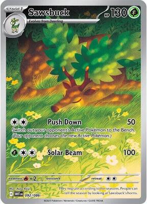 Sawsbuck - 092/086 card from SV: White Flare