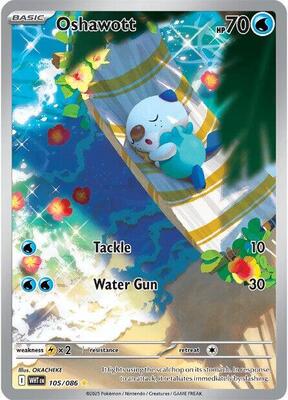 Oshawott - 105/086 card from SV: White Flare