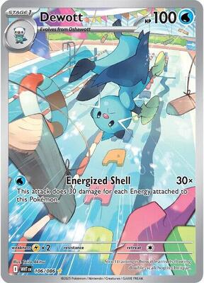 Dewott - 106/086 card from SV: White Flare
