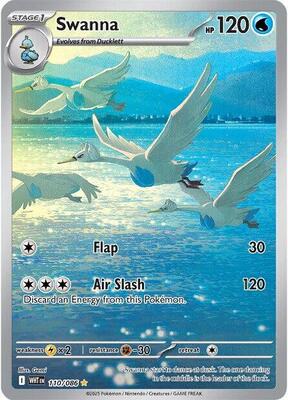 Swanna - 110/086 card from SV: White Flare