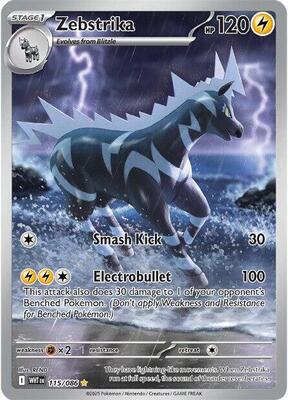 Zebstrika - 115/086 card from SV: White Flare