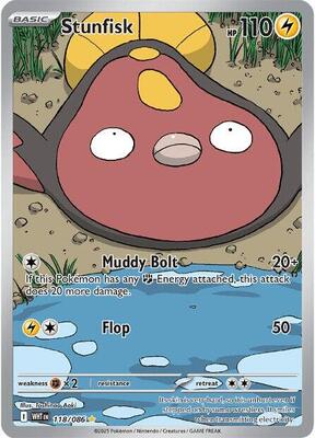 Stunfisk - 118/086 card from SV: White Flare
