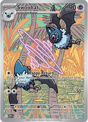 Swoobat - 120/086 card from SV: White Flare