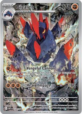 Gigalith - 129/086 card from SV: White Flare
