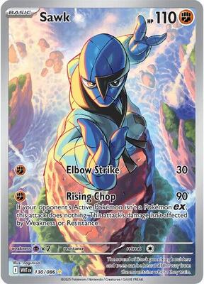 Sawk - 130/086 card from SV: White Flare