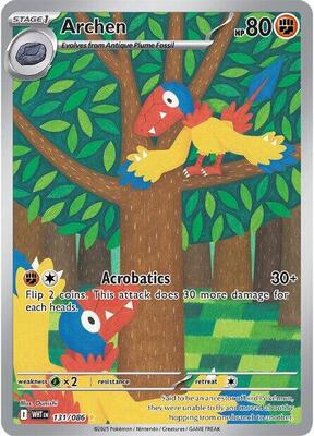 Archen - 131/086 card from SV: White Flare