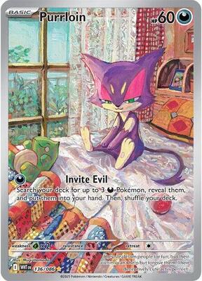 Purrloin - 136/086 card from SV: White Flare
