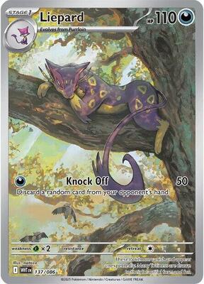 Liepard - 137/086 card from SV: White Flare