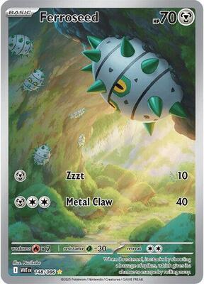 Ferroseed - 148/086 card from SV: White Flare