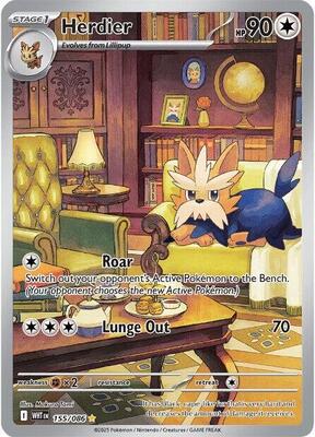 Herdier - 155/086 card from SV: White Flare