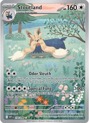 Stoutland - 156/086 card from SV: White Flare