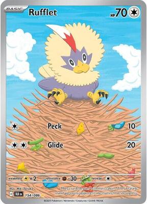 Rufflet - 154/086 card from SV: Black Bolt