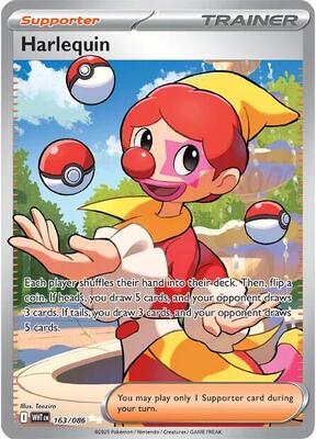 Harlequin - 163/086 card from SV: White Flare