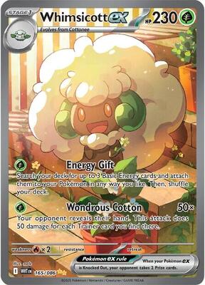 Whimsicott ex - 165/086 card from SV: White Flare