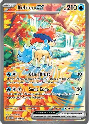 Keldeo ex - 167/086 card from SV: White Flare