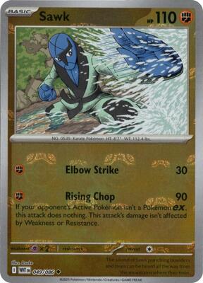 Sawk (Master Ball Pattern) card from SV: White Flare
