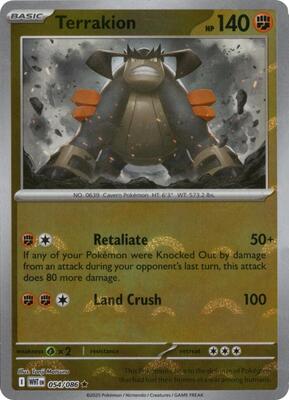 Terrakion (Poke Ball Pattern) card from SV: White Flare