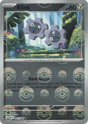 Klink (Poke Ball Pattern) card from SV: Black Bolt