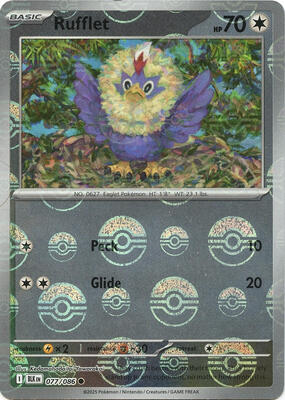 Rufflet (Poke Ball Pattern) card from SV: Black Bolt