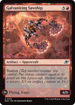 Galvanizing Sawship card from Edge of Eternities