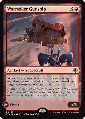 Warmaker Gunship card from Edge of Eternities