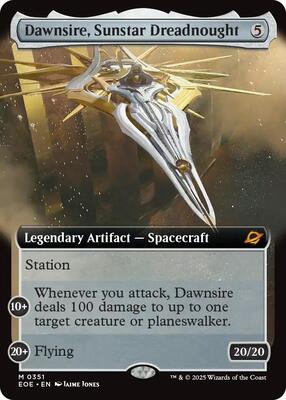 Dawnsire, Sunstar Dreadnought (Extended Art) card from Edge of Eternities