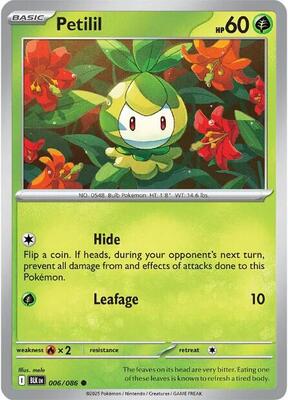 Petilil card from SV: Black Bolt