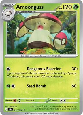 Amoonguss card from SV: Black Bolt
