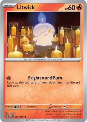 Litwick card from SV: White Flare