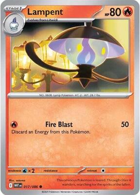 Lampent card from SV: White Flare