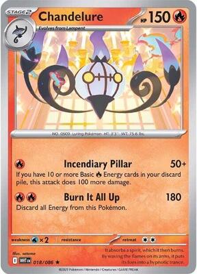 Chandelure card from SV: White Flare