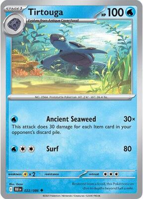 Tirtouga card from SV: Black Bolt