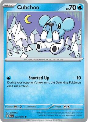 Cubchoo card from SV: Black Bolt