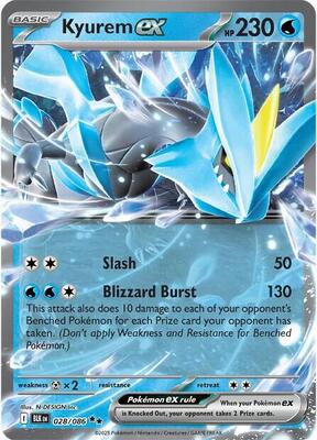 Kyurem ex card from SV: Black Bolt