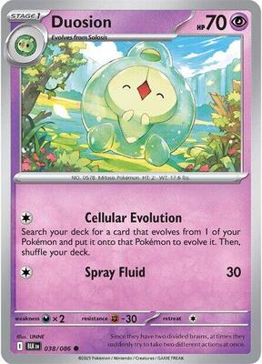 Duosion card from SV: Black Bolt
