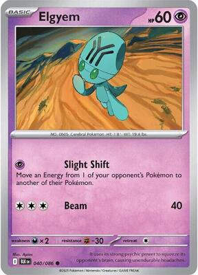 Elgyem card from SV: Black Bolt