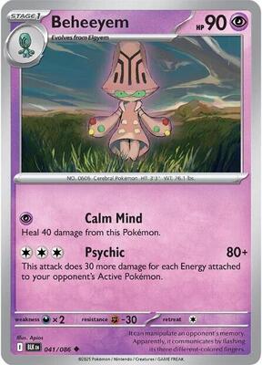 Beheeyem card from SV: Black Bolt