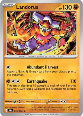 Landorus card from SV: Black Bolt