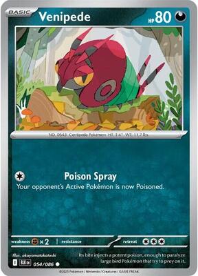 Venipede card from SV: Black Bolt