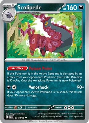 Scolipede card from SV: Black Bolt