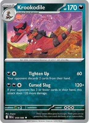 Krookodile card from SV: Black Bolt